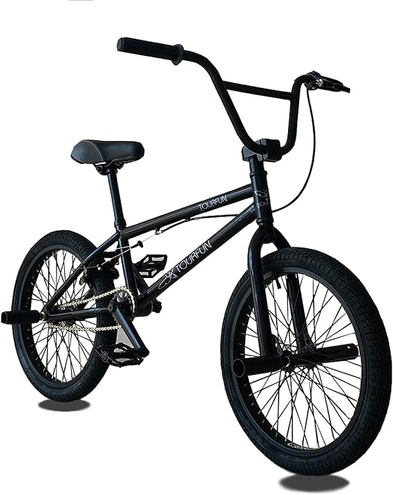 ORDlBMX 20 Inch BMX Bicycle, Stunt Action BMX Bicycle, Adult Kids Beginner Level to Advanced Rider Street Bike, Professional Biketrial/Street BMX Bicycle, 25 x 9T