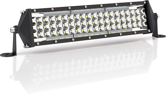Zmoon 12 Inch 40W LED Light Bar, Spot Flood Combo Beam Fog Lights for Truck | IP67 Waterproof Five Rows Driving Light, Durable Aluminum Housing for Excellent Heat Dissipation SUV ATV Boat