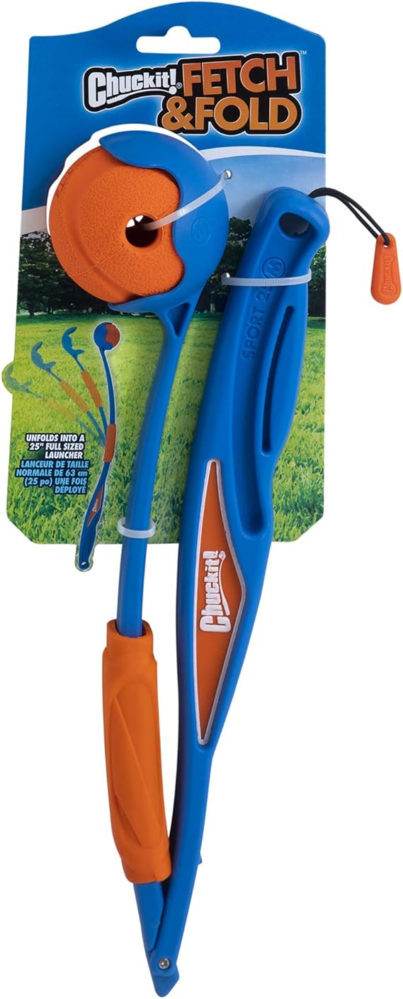 Chuckit! Fetch and Fold Mini 18M Launcher with Medium 2.5in Ball