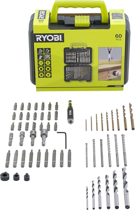 Kit 60 Piece Screwdriver and Drill rak60ddf 18V