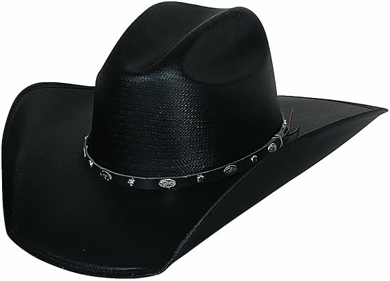 Bullhide Justin Moore Hank It - (50x) Straw Cowboy Hat (7 1/4) Black