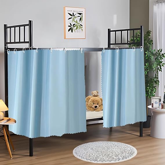 zhidiloveyou Blackout Bottom Bunk Bed Curtains Thickened Privacy Curtain