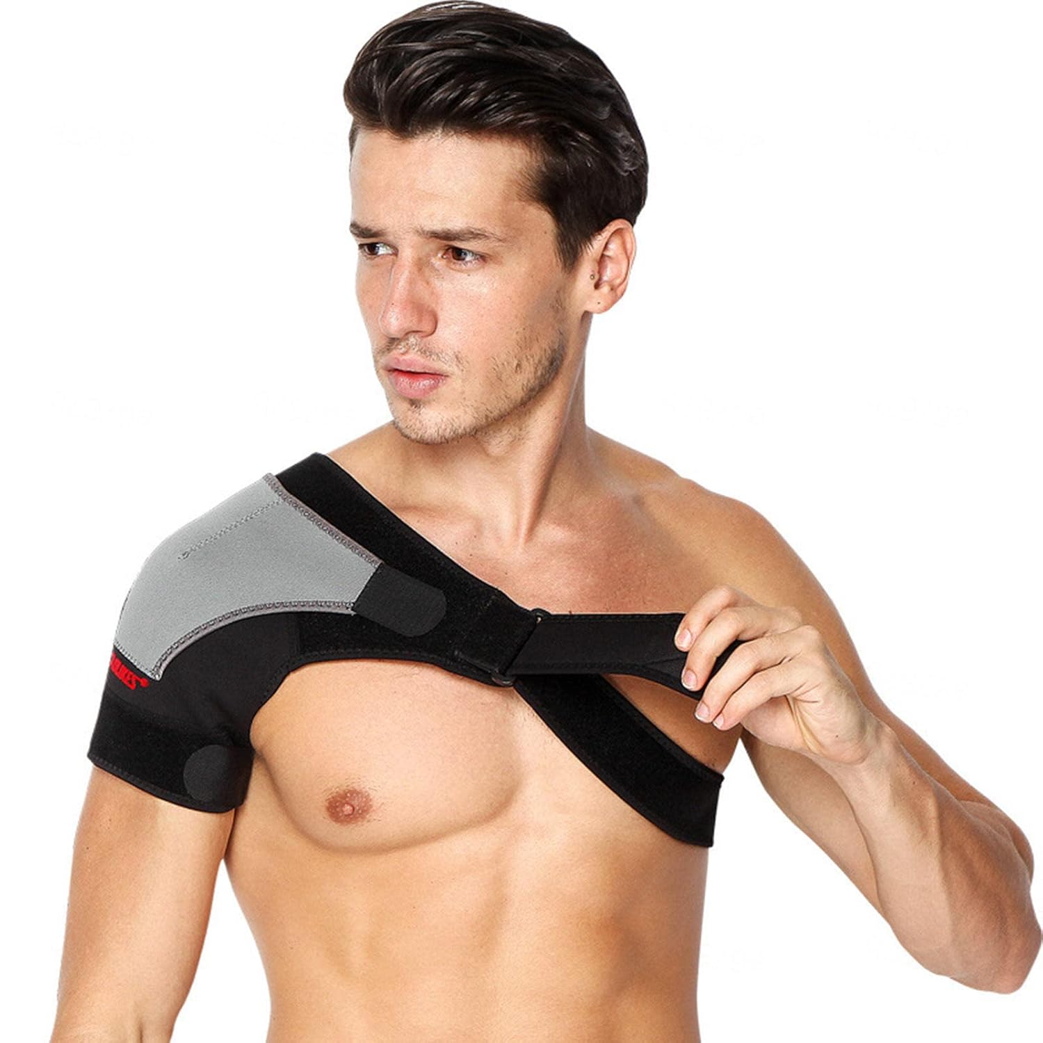 Sport Double Shoulder Support Adjustable,Adjustable Neoprene Shoulder Support Brace - Rotator Cuff Compression for Dislocated Joints