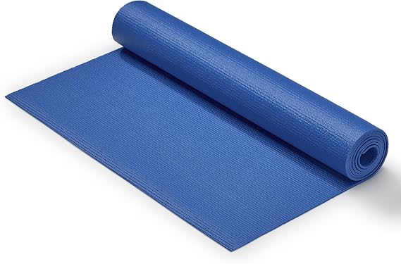 Sunny Health & Fitness Exercise Yoga Mats - Non-Slip Support for Home & Gym | Supportive Comfort, Non-Slip, Durable & Portable, Yoga, Pilates, Meditation, Stretching, Floor Workouts, Multi-Size