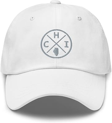 Retro Chicago Baseball Hat CHI Emblem Dad Hat Cap