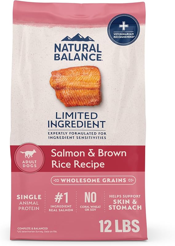 Natural Balance Limited Ingredient, Salmon & Brown Rice, 12 lb