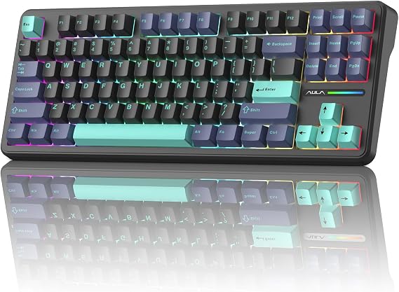 Aula F87 Pro Wireless Mechanical Keyboard, Tri-Mode Bluetooth/2.4GHz/USB-C