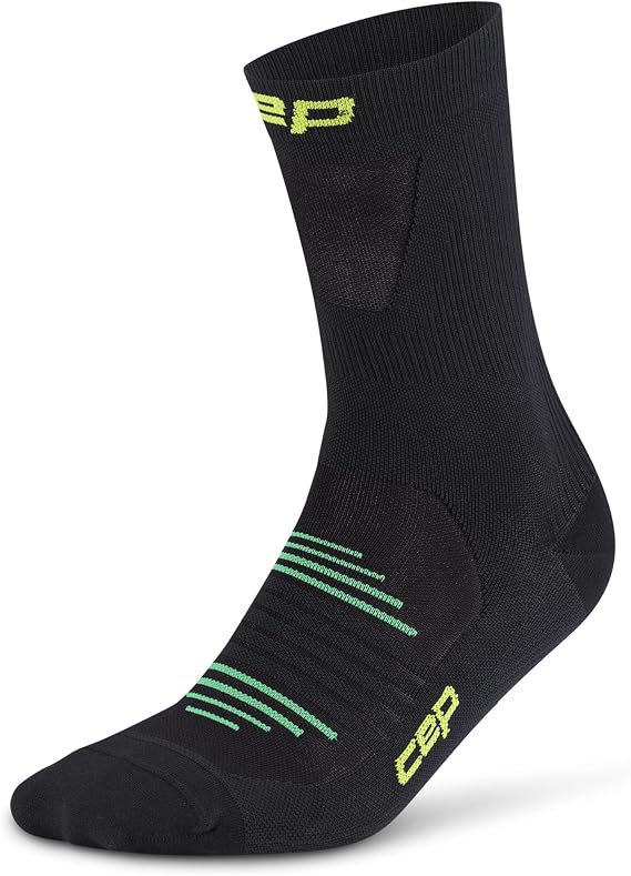 CEP Pro Run Ultralight Mid Cut Compression Socks for Men & Women - Targeted Support, Zero Cushion Peformance Running Socks