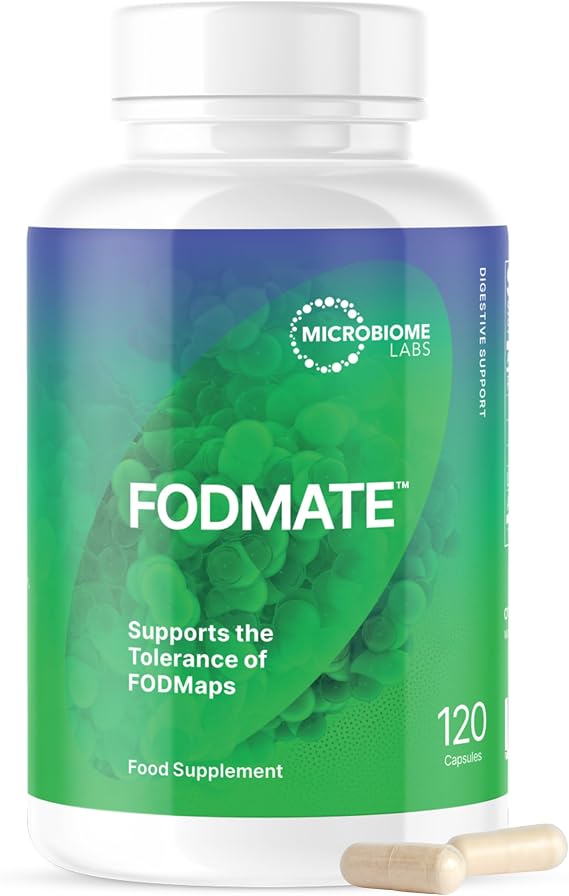Microbiome Labs FODMATE - Digestive Enzymes for Low FODMAP Protocols, Vegan