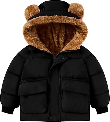 BFUSTYLE Baby Coat 6M-5T Winter Clothes Toddler Boy Girl Jacket Infant Fleece Outerwear with Hooded
