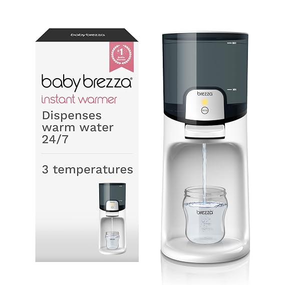 Baby Brezza Instant Baby Bottle Maker with 3 Temperature Settings | Always Ready Formula Warming, 50oz Tank Capacity, 24/7 Warm Water Dispenser, Electric Kettle Alternative