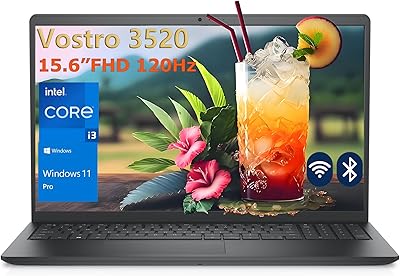 Dell Vostro 3520 15 15.6 Laptop Computer for Home & Student, Intel 6-Core Processor Beat i5-1135G7, 120Hz FHD, 32GB DDR4 RAM, 1TB PCIe SSD, WiFi, BT, RJ45, HDMI, Black, Business Windows 11 Pro