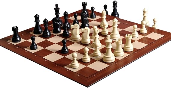DGT The Smart Chess Board with Notation with Black and White Plastic Chess Pieces