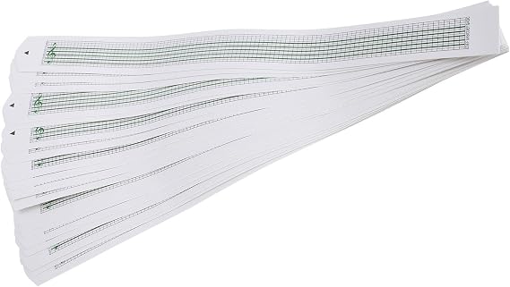 Music Box Paper Tape Note Blank Strips Make Music 15 Notes Rank Paper 30pcs DIY Tool