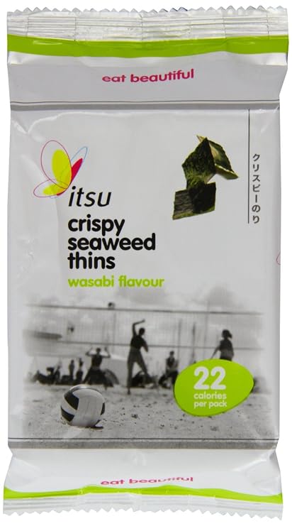 (2 Pack) - Itsu - Seaweed Thins Wasabi | 5g | 2 PACK BUNDLE