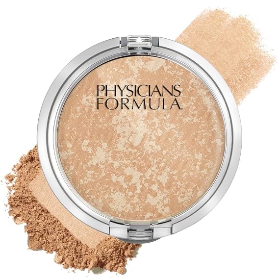 Physicians Formula Mineral Wear Talc-Free Face Powder, Light Coverage Mineral Makeup for Sensitive Skin Buff Beige