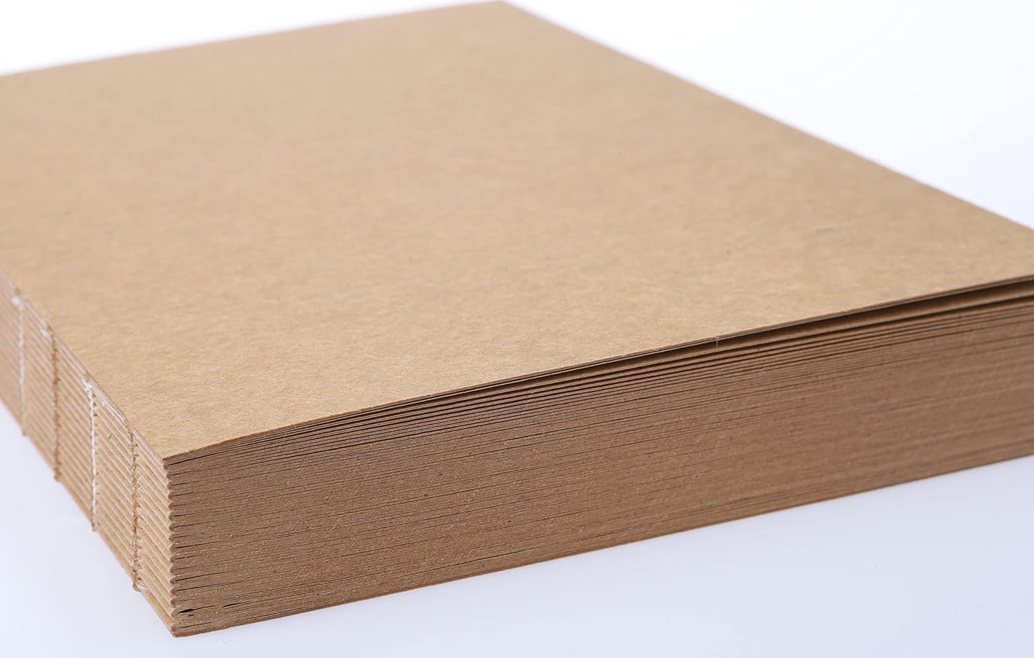Difference Introduction Special Design A5 Unlined Notebook with Kraft Cover - 180 Degree Openable, Back Stitched, 100% Handcrafted, Ideal for Office, Planner Kraft Page