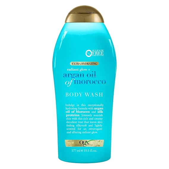 OGX Radiant Glow + Argan Oil of Morocco Body Wash, 19.5 fl oz