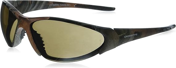 Crossfire 18146 Core Safety Glassese HD Brown Lens - Woodland Camo Frame
