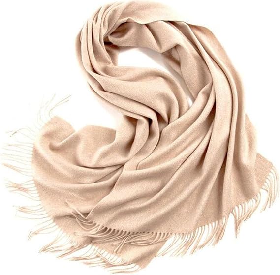 Wool Shawl Large Thick Pashmina Travel Blanket Scarf Winter Wraps for Women