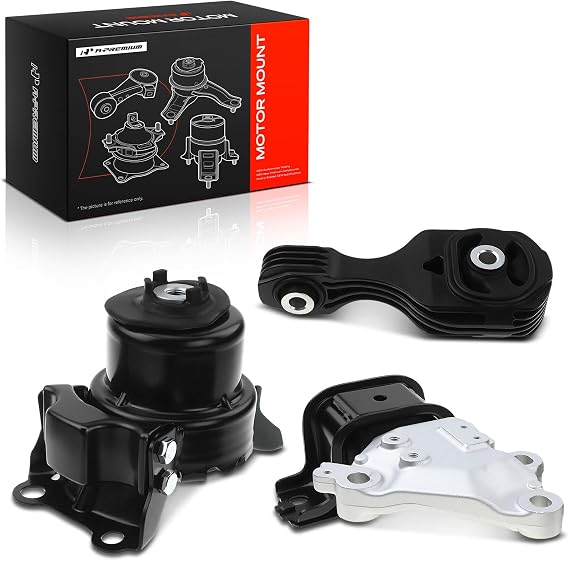 A-Premium Engine Motor and Transmission Mount Kit, with Torque Strut Mount | Compatible with Honda Fit 2015 2016 2017 2018 2019 2020 L4 1.5L, Automatic Transmission, Set of 3, Reduce Vibration and Noise