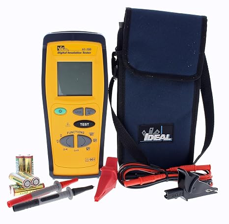 IDEAL INDUSTRIES INC. 61-795 Hand-Held Insulation Tester, 250/500/1000V Test voltages
