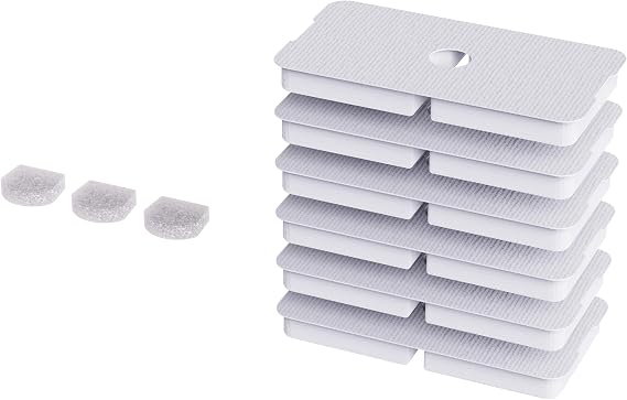 Enabot EBO ROLA Replacement Filters for ROLA Smart Cat Water Fountain | 3 Months Set (Filters x 6, Sponges x 3)