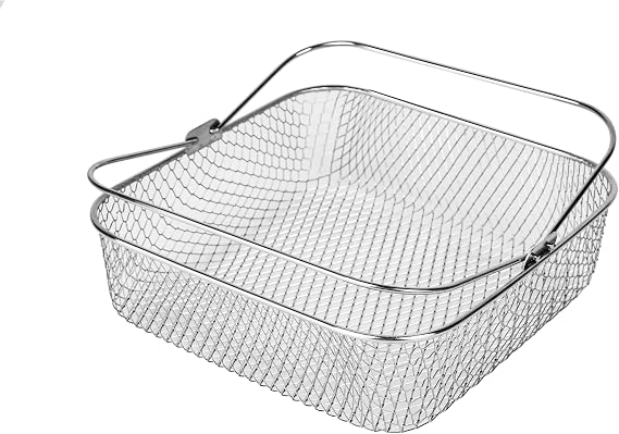 Air fryer Basket 8.19 inch Compatible for Instant Vortex,Air Fryer Accessories for COSORI,Mesh Basket