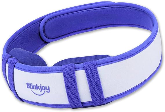 Blinkjoy Moist Heated Eye Mask for Dry Eyes | Microwavable Warm Compress with No-Pressure Eye Wells & Adjustable Strap, Reusable, for Blepharitis & Stye Relief