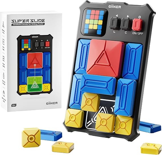 GiiKER Super Slide Puzzle Game, 500+ Challenges, STEM Toy for Ages 6+