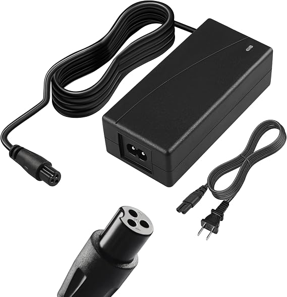 42V Universal Scooter Charger 3-Prong for 36V Lithium Battery Compatible with Pocket Mod, Sports Mod, and Dirt Quad Power Supply