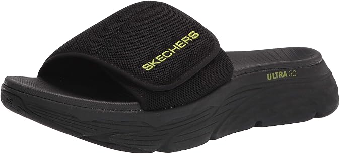 Skechers Men's Max Cushioning Slide - Athletic Adjustable Performance Sandal