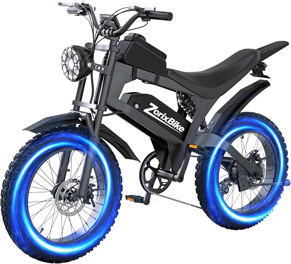 Electric Bike for Adults, Shamano 7-Speed, UL 2849, 20" Fat Tire