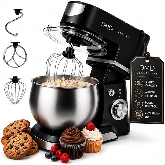 DMD Collective - Digital Stand Mixer, 5L Bowl, 6-Speed Baking Mixer 1300W