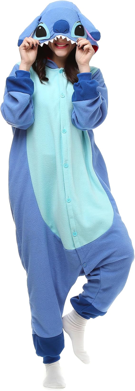 Wishliker Adult Onesie Animal Pajamas Halloween Cosplay Costumes Party Wear