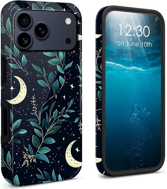 for iPhone 17 Pro Case 2025 Dual Layer Cover Hard PC + Soft TPU Black Shockproof Protective Phone Case for iPhone 17 Pro 6.3 inch - Bees