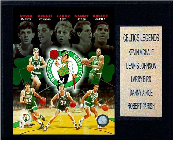 NBA Boston Celtics Big 5 Legends Plaque, 12"x15"