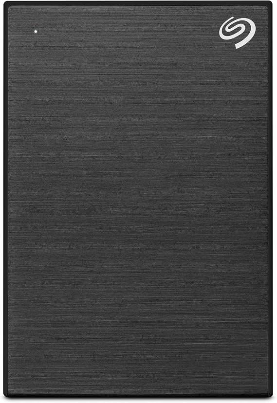 Seagate 1TB One Touch Portable Hard Drive | USB 3.0 (STKY1000404) | Premium HDD with password protection, customizeable backup, Windows & macOS. Adobe CC trial. + 2-Year Rescue