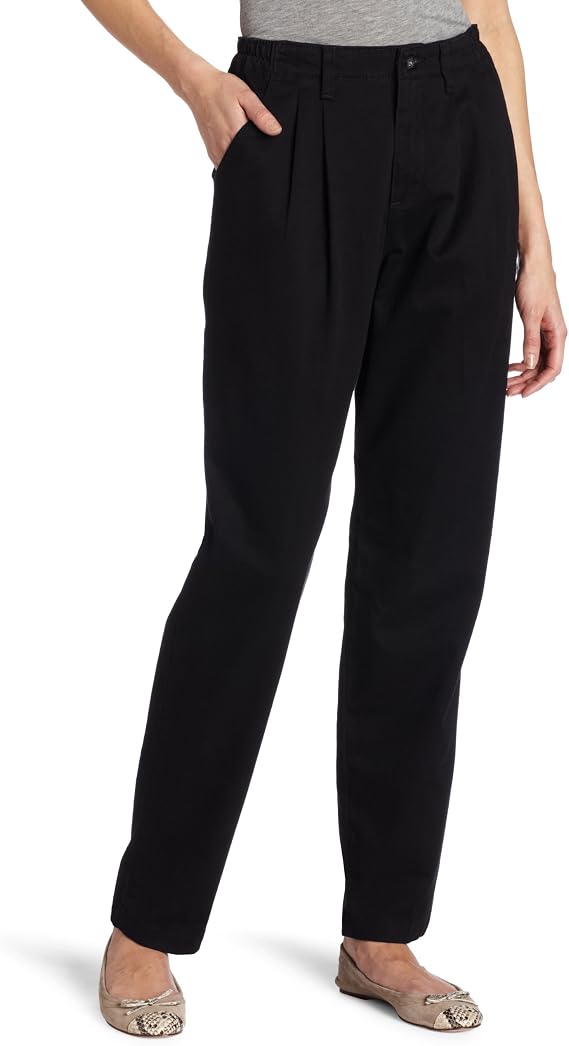 Lee Women's Petite Relaxed-Fit Side-Elastic Straight-Leg Pant
