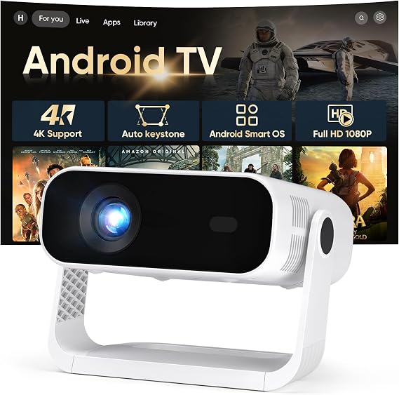 Wielio 2026 New Smart projector Built-in Apps Full HD 1080P 300 ANSI AE211B A011