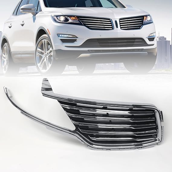 JOLONG Front Grille Right Passenger Side Fit for Lincoln MKC 2015-2018 | Grill Assembly Replacement for EJ7Z8200AA FO1200573