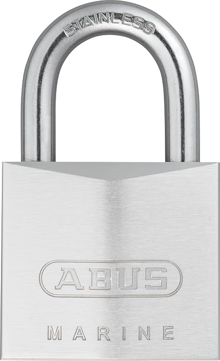 ABUS 75IB/40 Marine Grade Chrome Plated Brass Padlock | Stainless Steel Shackle, Keyed Different