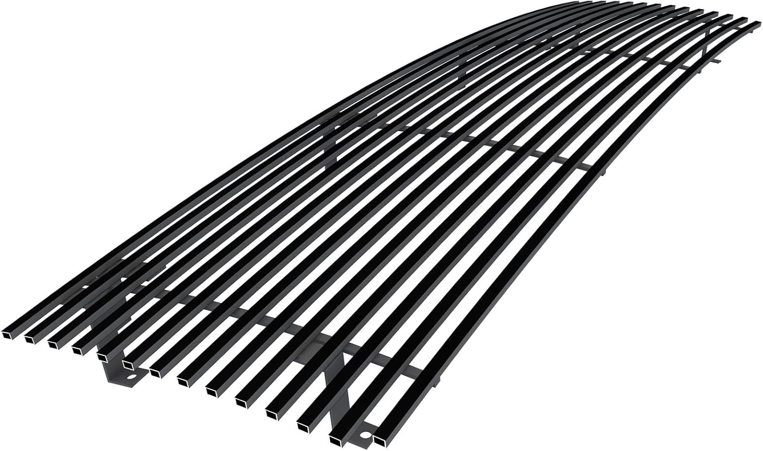 APS Compatible with Ford Bronco F-150 F-250 F-350 1987-1991 Main Upper Stainless Steel Black 8x6 Horizontal Billet Front Grill Grille Insert S18-J90058F