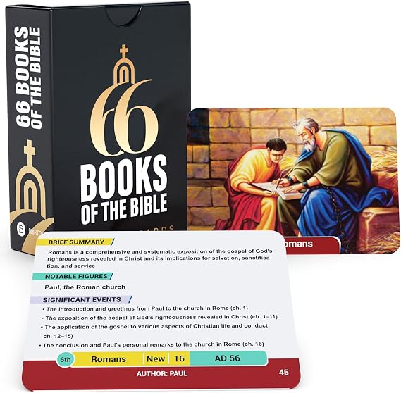 Books of the Bible Flash Cards 66 Christian Cards for Sunday School