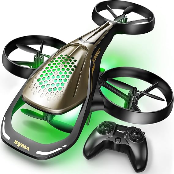 SYMA X990 RC Airplane for Kids, Stunt Flying with Propeller Guard | Stunt Flying with Flips, Jumps and Spins, Plus Altitude Hold, One-key Takeoff/Landing, Low-battery Alerts and 2 Speeds