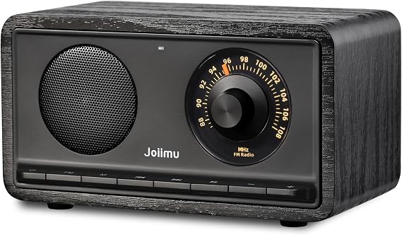 Vintage FM Radio Bluetooth Speaker for Home Kittchen Office Decor
