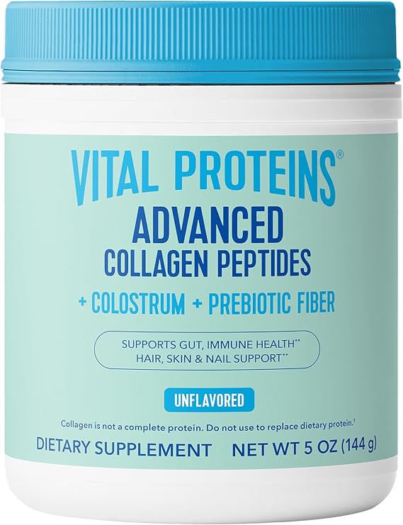 Vital Proteins Advanced Collagen + Colostrum + Prebiotic Fiber, 5oz