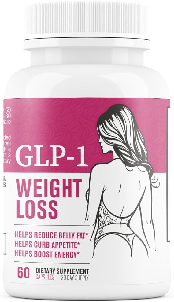 GLP-1 Weight Loss - Weight Loss Pills, Appetite Suppressant & Fat Burner for Women | Supports Healthy Pathways Associated with GLP-1 Activity | 3rd Party Tested Supplement - 60 Capsules for Adults