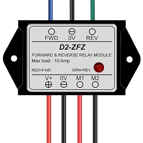 DC12V 10A Forward and Reverse Relay Module,LED Indicator Plug-and-Play