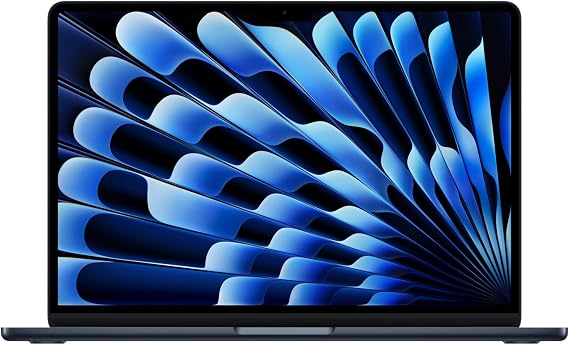 Apple MacBook Air 13.6-inch Laptop M5 chip with 10-core CPU and 8-core GPU: Liquid Retina Display, 16GB Unified Memory, 512GB SSD, Touch ID, Wi-Fi 7; Midnight; with Apple 70W USB-C Power Adapter